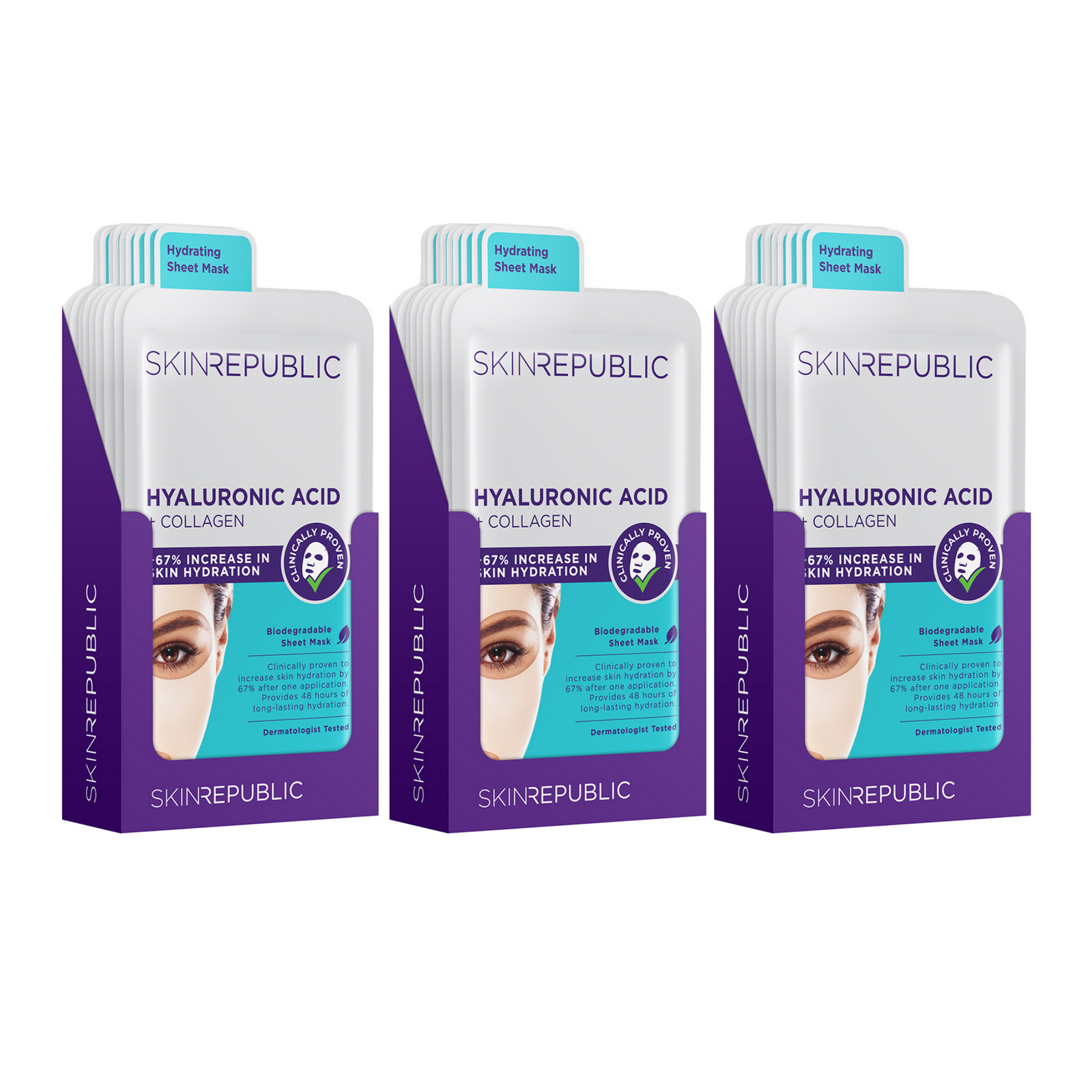 10 Pack Hyaluronic Acid + Collagen x 3