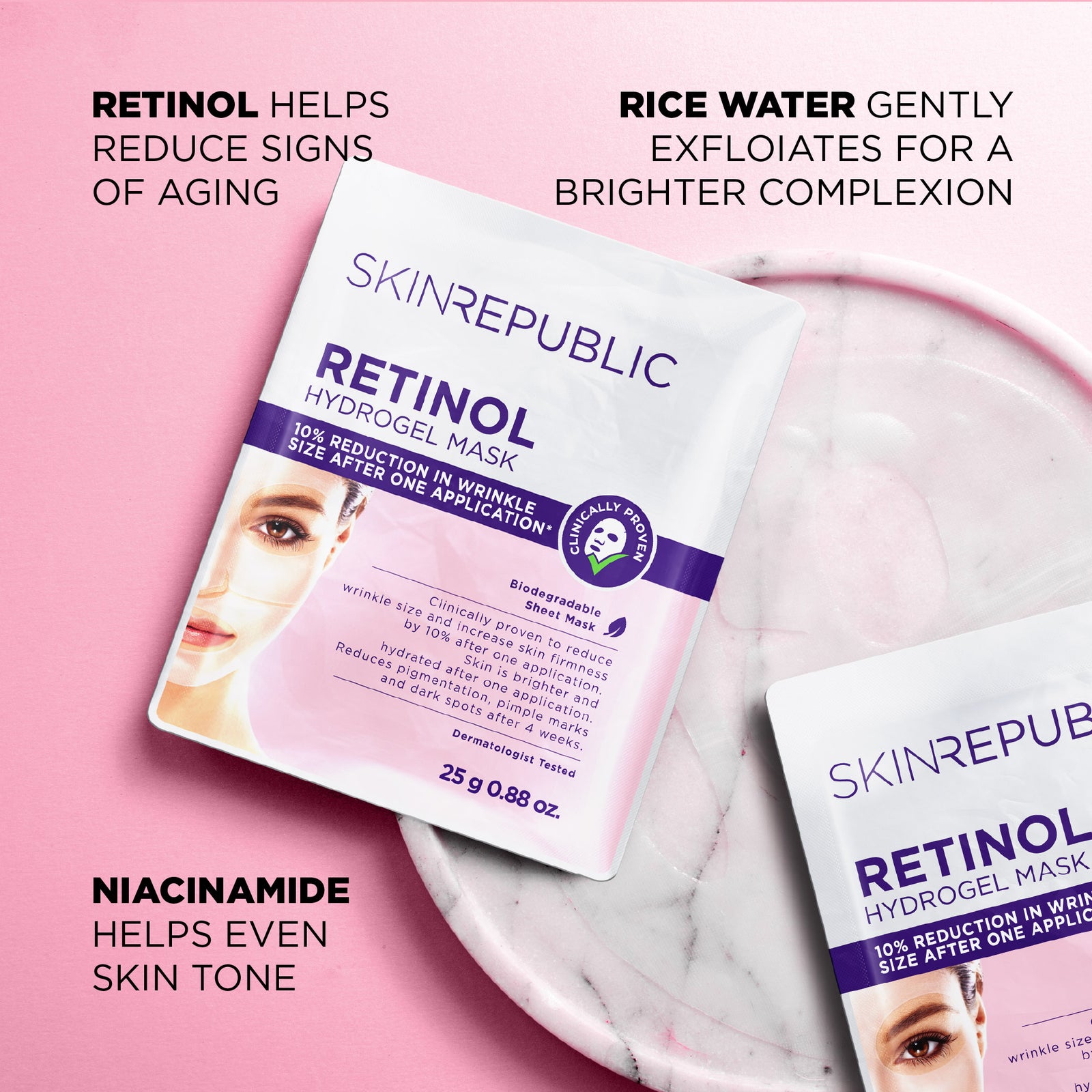 10 Pack Retinol Hydrogel Face Mask
