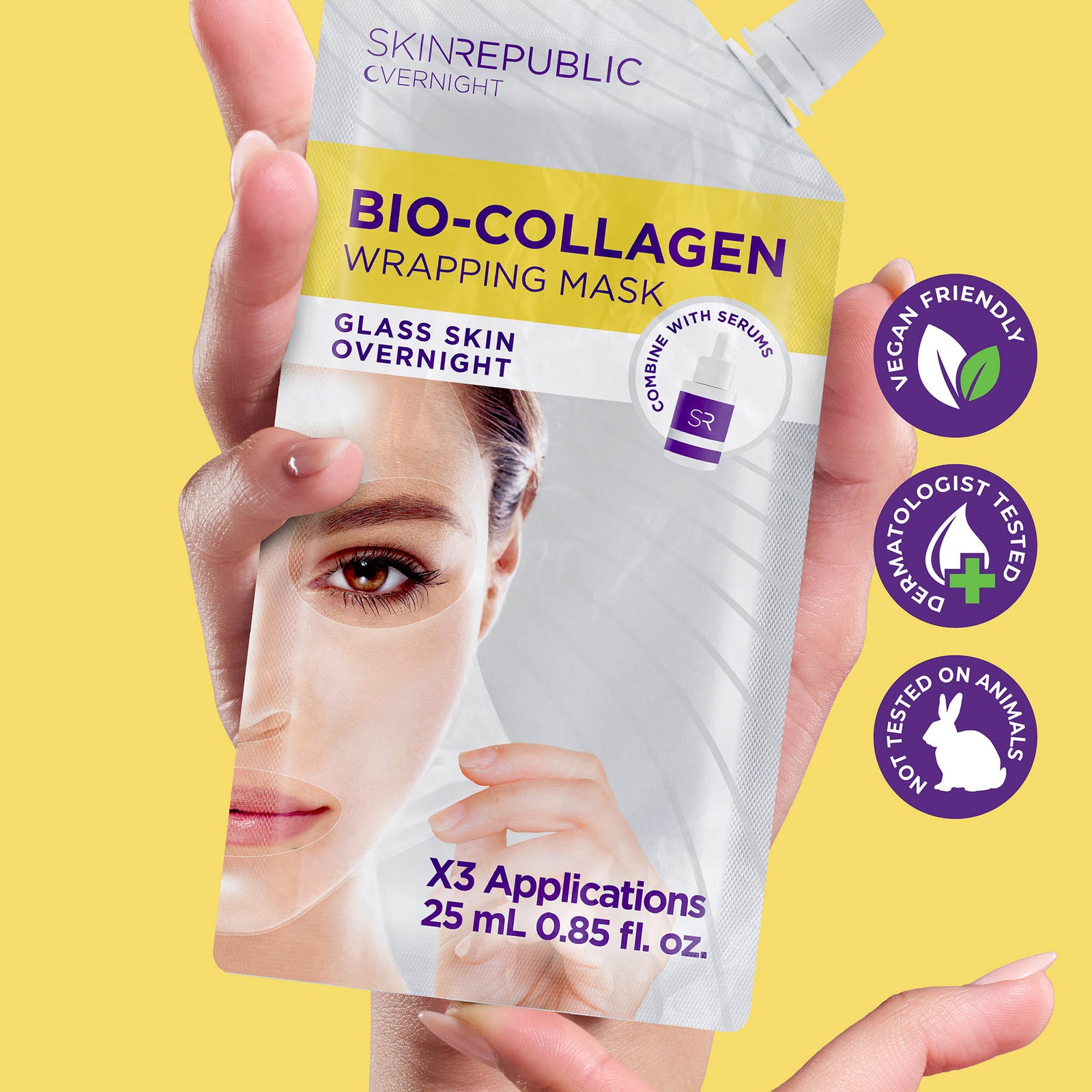 10 Pack Bio-Collagen Overnight Wrapping Mask