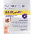 Skin Republic Bio-Collagen Hydrogel Mask packaging with text and a woman's face on a white background