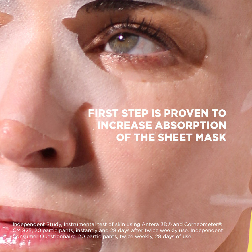 2 Step Hyaluronic Acid + Collagen Biodegradable Face Mask