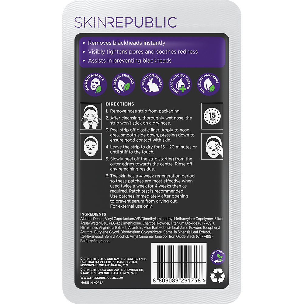 10 Pack Charcoal Nose Strip (6 Nose Strips)