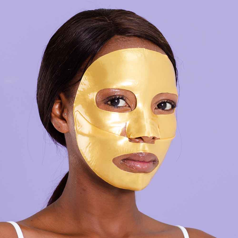 Gold Hydrogel Biodegradable Face Mask
