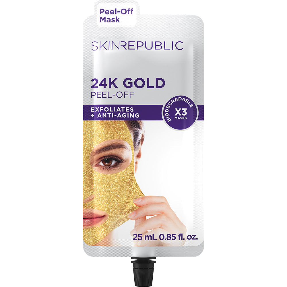 10 Pack 24K Gold Peel-Off Face Mask