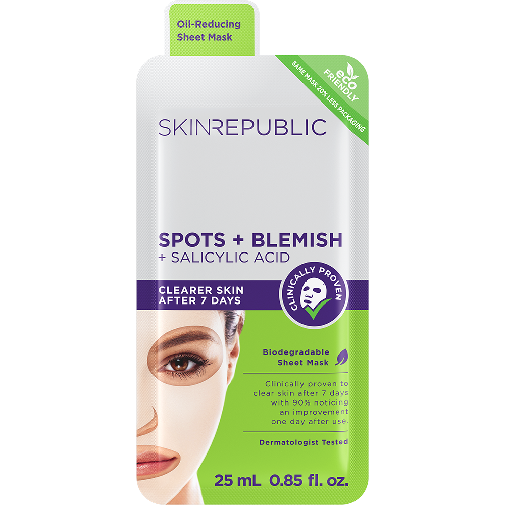 10 Pack Spots + Blemish Face Mask Sheet