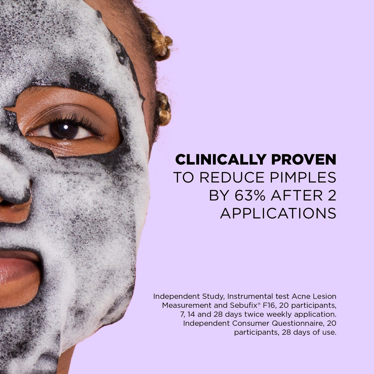 Bubble Purifying + Charcoal Face Mask Sheet