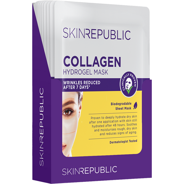 10 Pack Collagen Biodegradable Hydrogel Face Mask Sheet