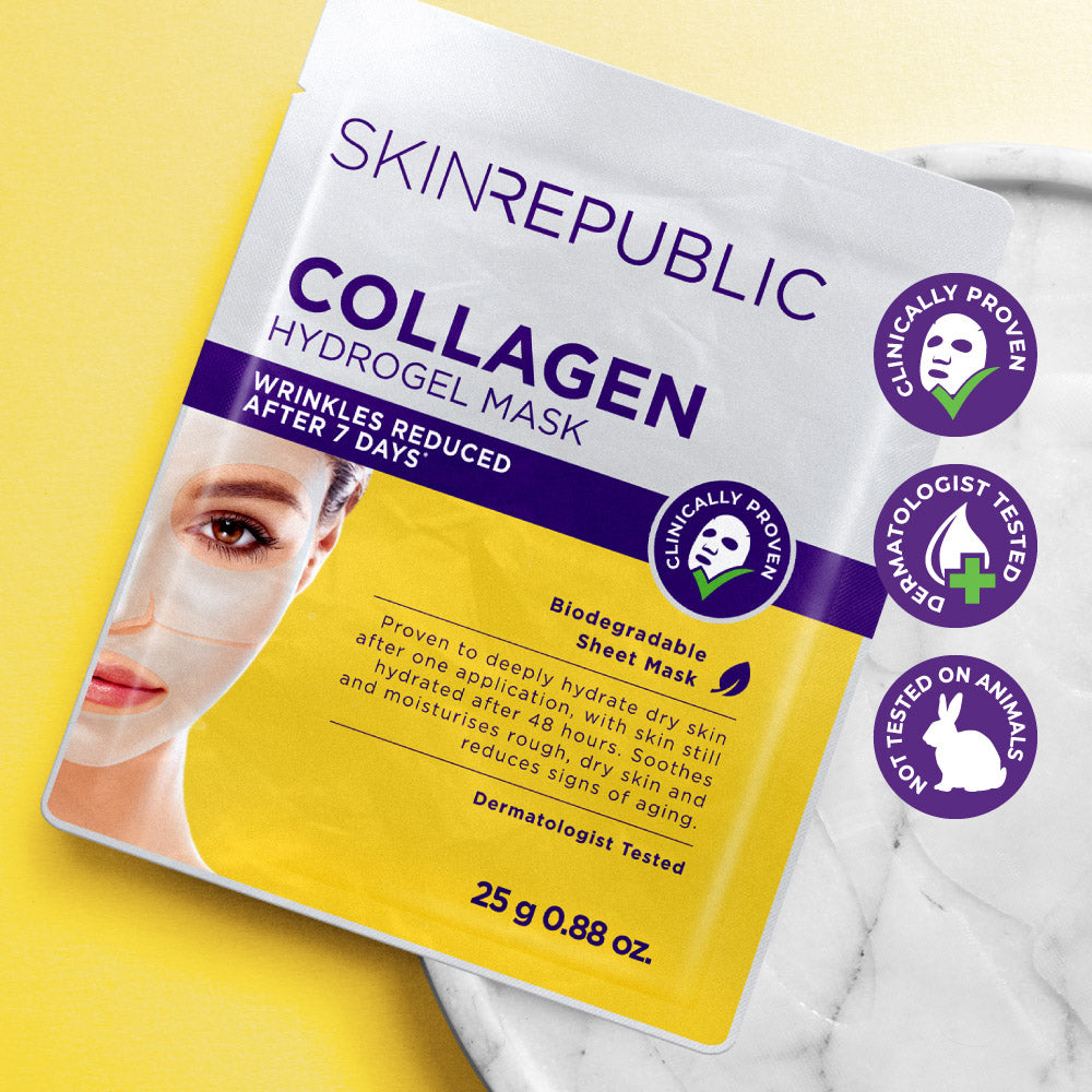Collagen Biodegradable Hydrogel Face Mask Sheet