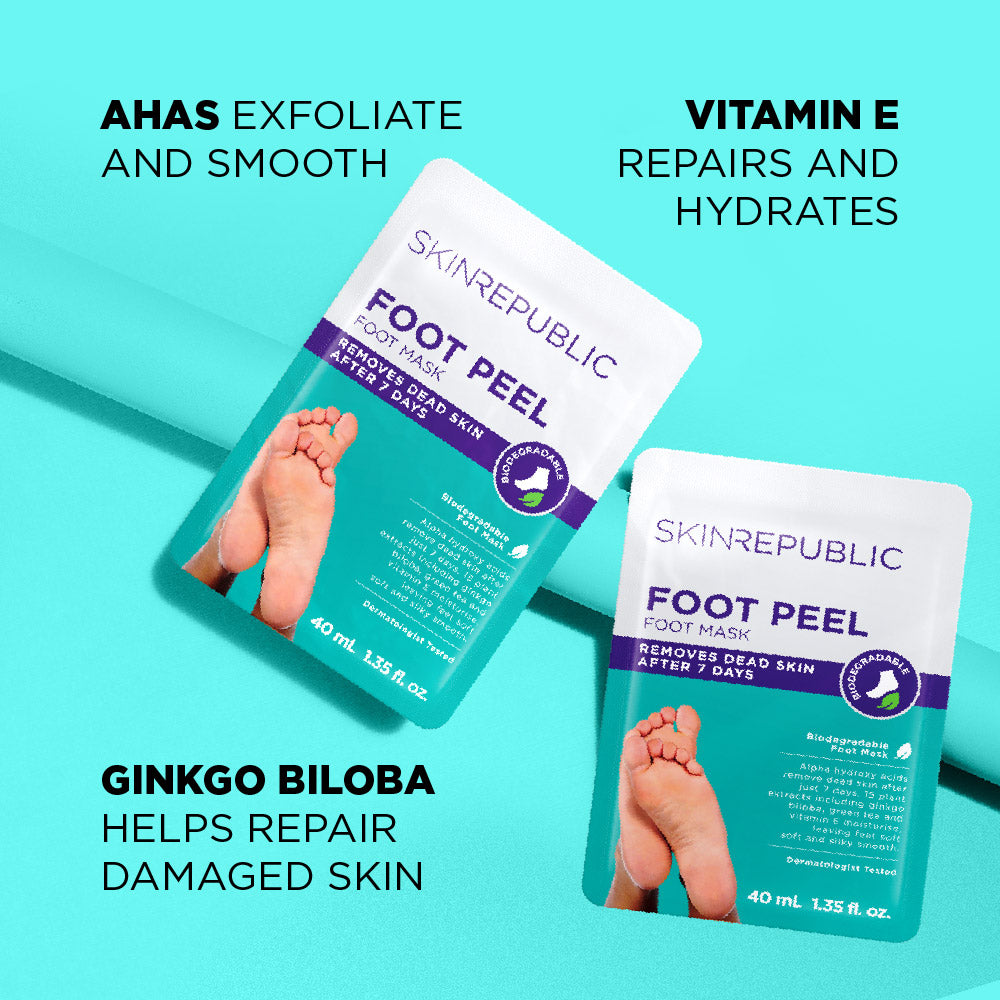 10 Pack Biodegradable Foot Peel