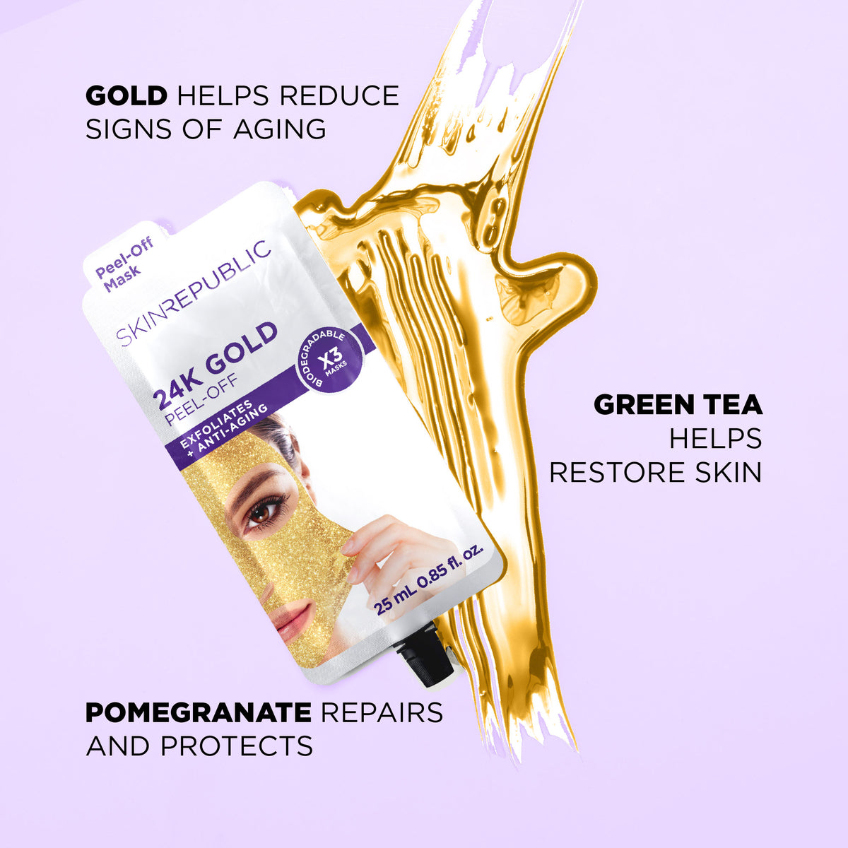 24K Gold Peel-Off Face Mask