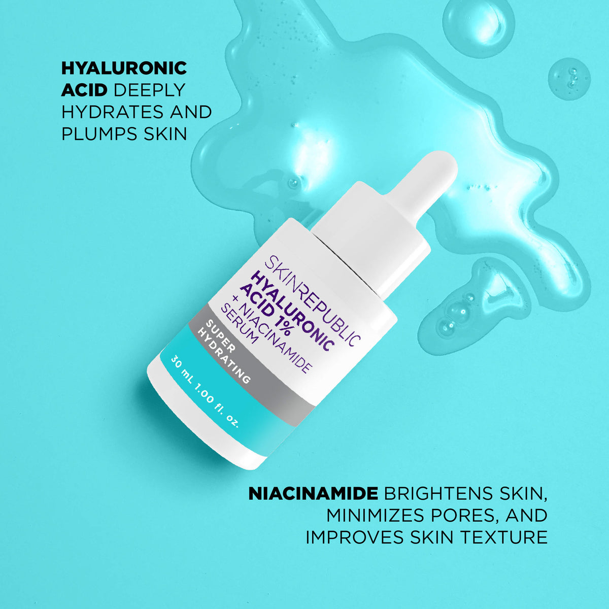 Hyaluronic Acid 1% + Niacinamide 2% Serum