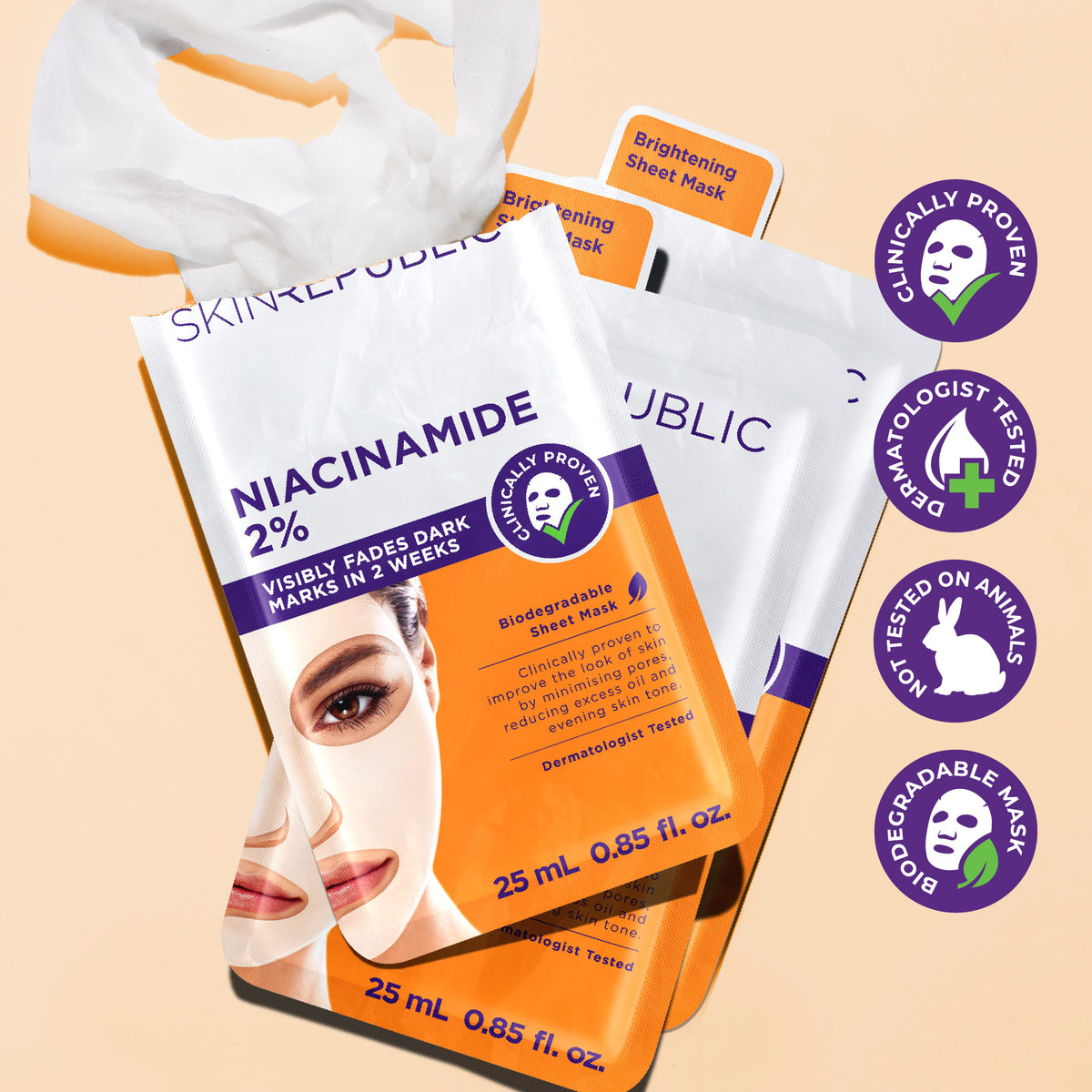 Niacinamide 2% Biodegradable Sheet Mask