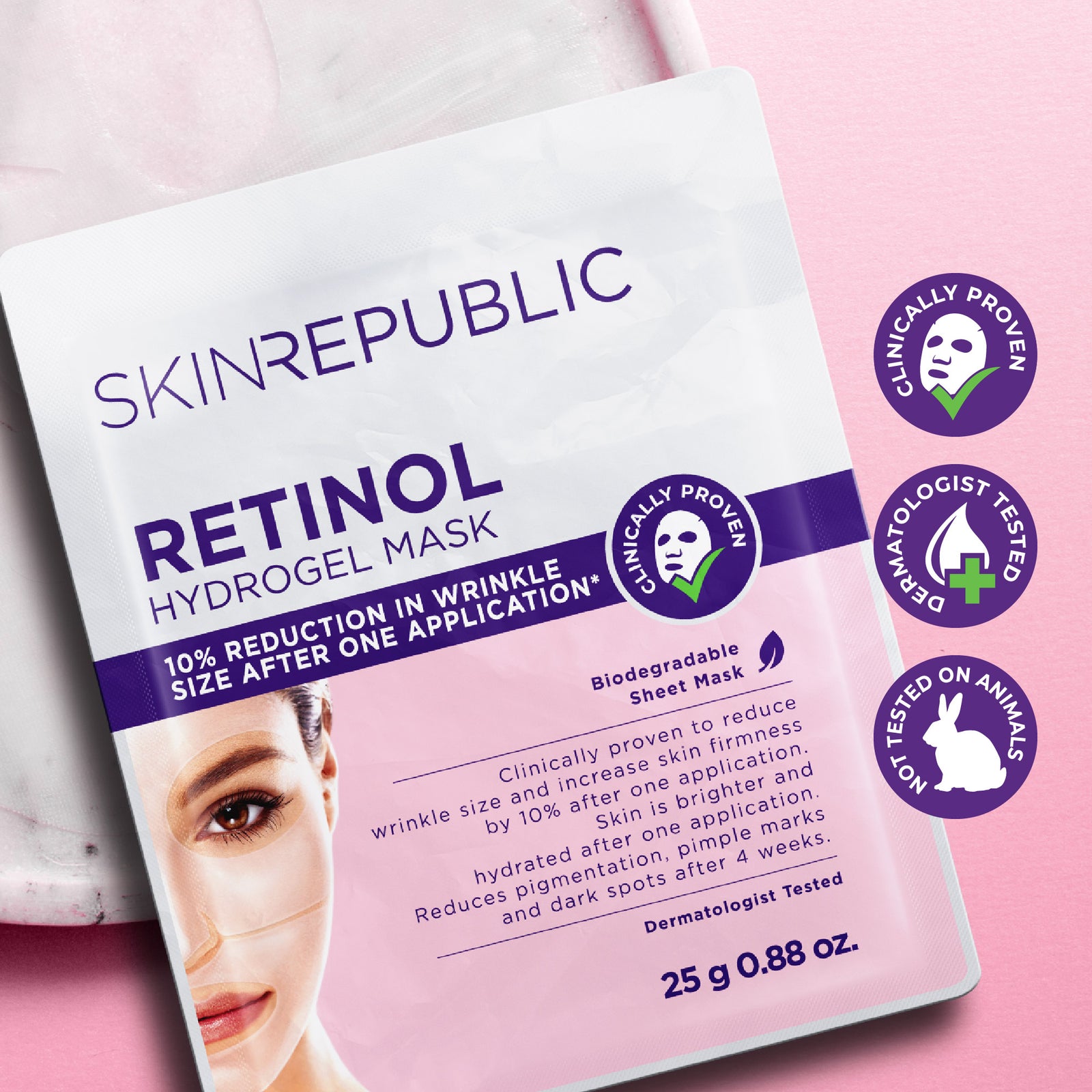10 Pack Retinol Hydrogel Face Mask
