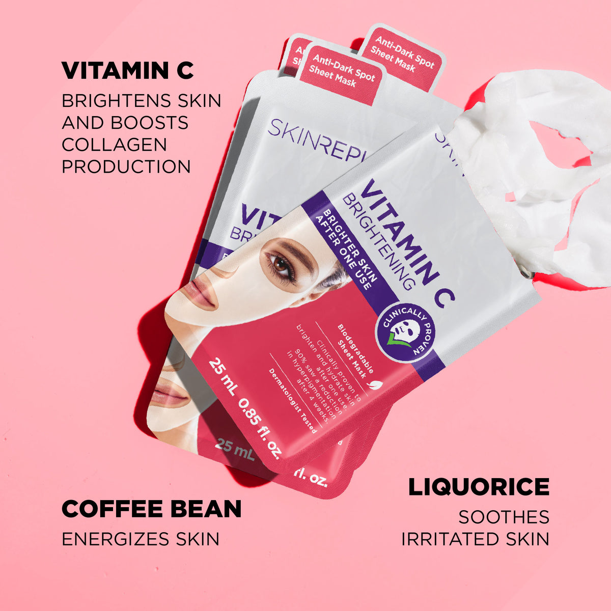 Brightening Vitamin C Biodegradable Face Mask Sheet