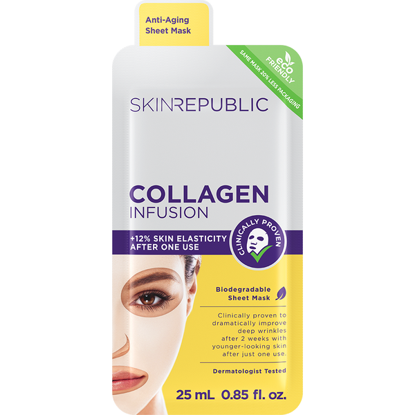 Collagen Infusion Biodegradable Face Mask Sheet