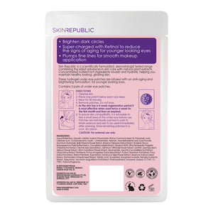 10 Pack Retinol Biodegradable Hydrogel Under Eye Patch (3 Pairs)
