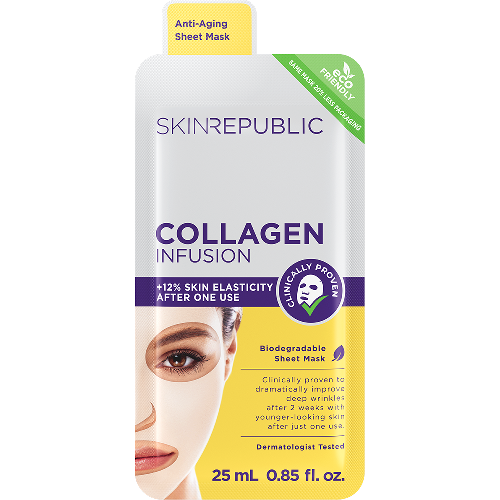 Collagen Infusion Biodegradable Face Mask Sheet
