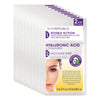 10 Pack 2 Step Hyaluronic Acid + Collagen Biodegradable Face Mask