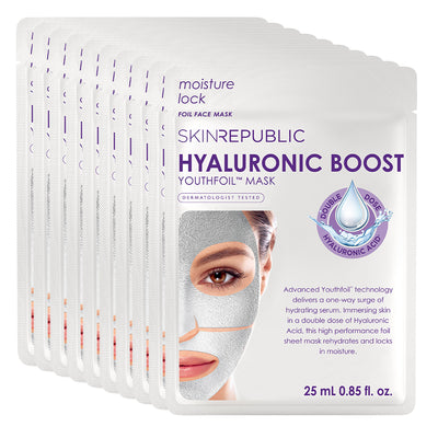 10 Pack Hyaluronic Boost Youthfoil™ Mask